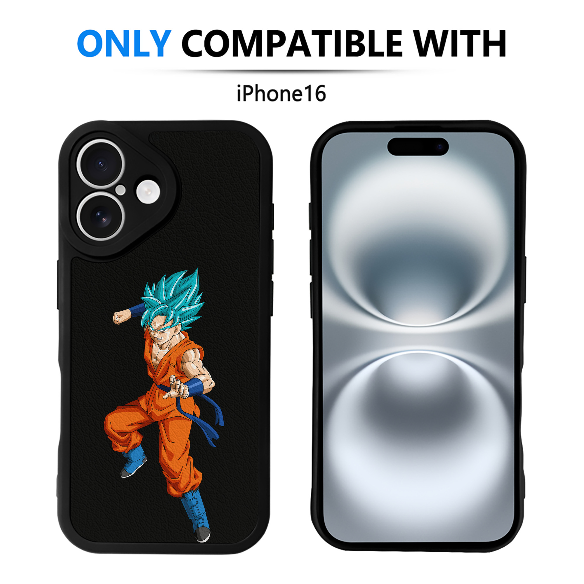 （画像用） ドラゴンボール ベジット DRAGON BALL Vegetto 【iPhone 16シリーズ対応】シリコンスマホケース（レザー調） 材質：シリコン